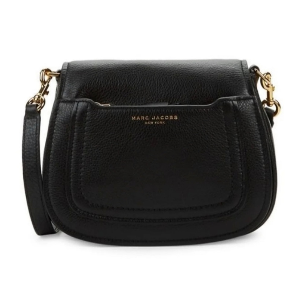 Marc Jacobs Empire City Black Leather Crossbody (Medium)